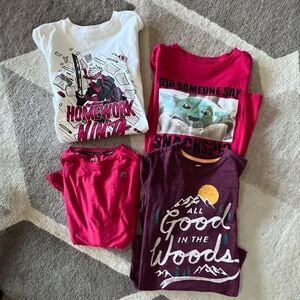 Set of (4) boys XL tops